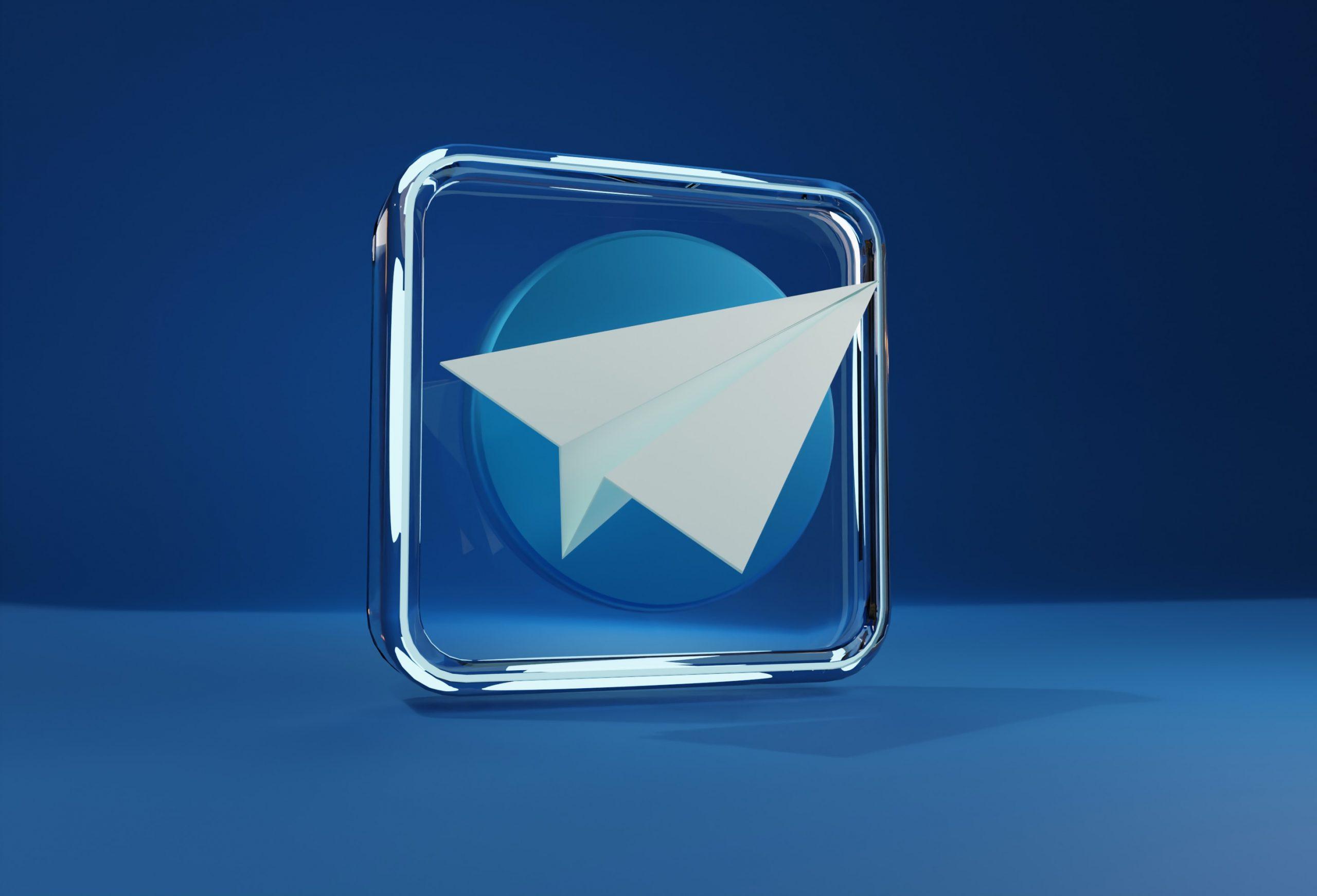 Telegram 3D icon